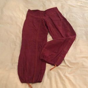 Natural Fiber Red Pants